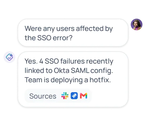 GoSearch answers a question in plain language, no keywords required