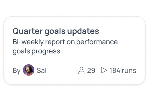 Start personal, scale to teams