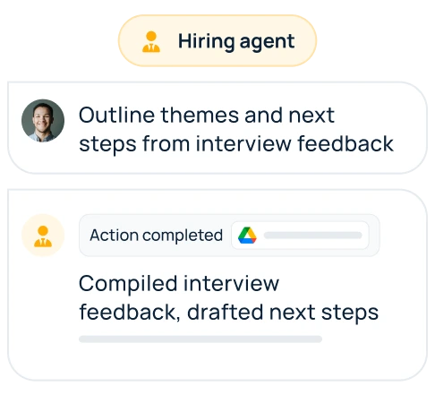 HR workflow automation that synthesizes interview feedback and tracks candidate progress across your hiring pipeline
