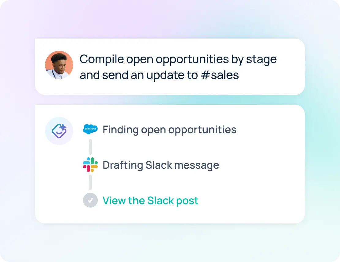 AI for sales teams to summarize account history, prepare briefing docs, and stay focused on selling